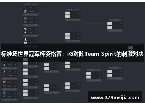 标准场世界冠军杯资格赛：iG对阵Team Spirit的刺激对决